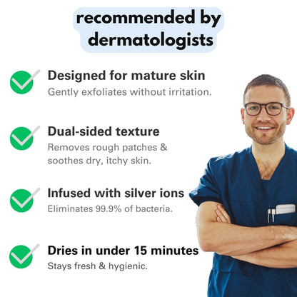 Viralaluna Exfoliating Antibacterial Shower Towel