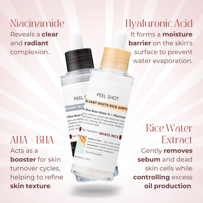 Peel Shot Glow Rice Ampoule Duo