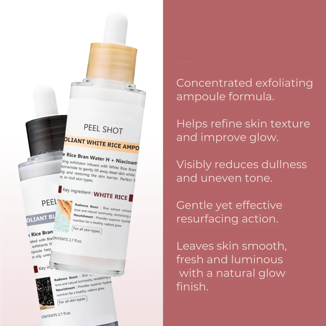 Peel Shot Glow Rice Ampoule Duo