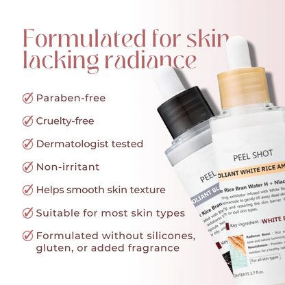 Peel Shot Glow Rice Ampoule Duo