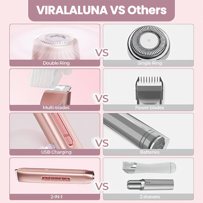 2-in-1 Painless Bikini Hair Trimmer
