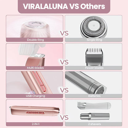 2-in-1 Painless Bikini Hair Trimmer