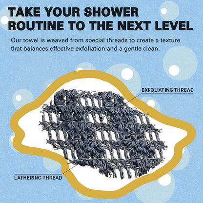 Viralaluna Exfoliating Antibacterial Shower Towel