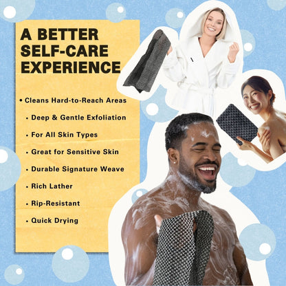 Viralaluna Exfoliating Antibacterial Shower Towel