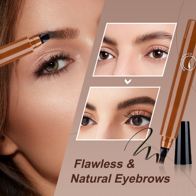 Waterproof Four-tip Beard and Eyebrow Pen