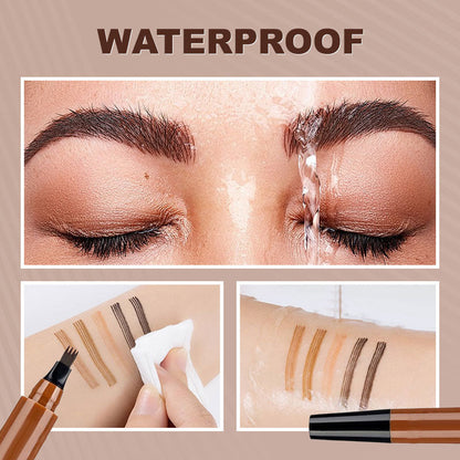 Waterproof Four-tip Beard and Eyebrow Pen
