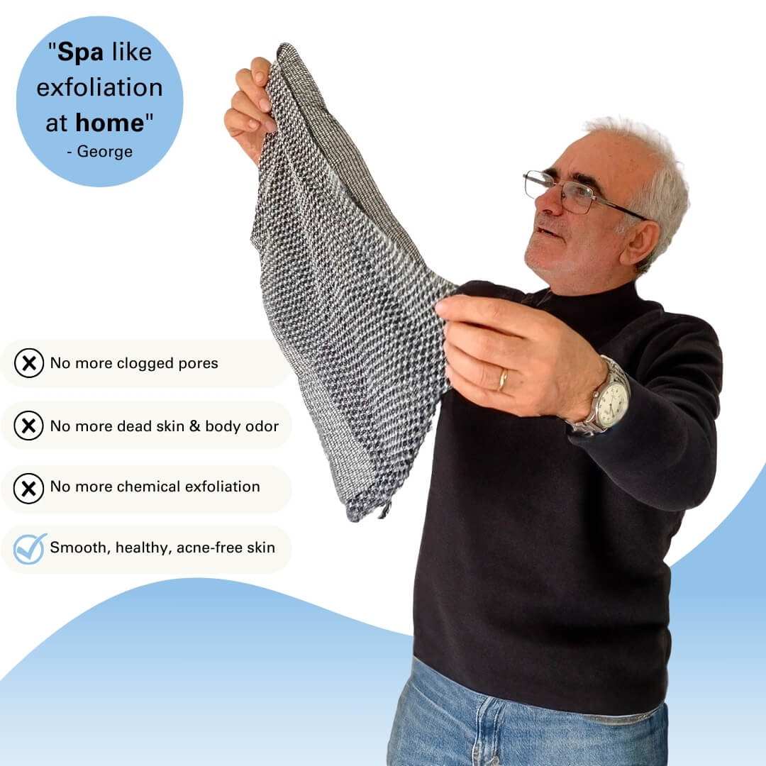 Viralaluna Exfoliating Antibacterial Shower Towel