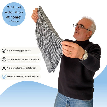 Viralaluna Exfoliating Antibacterial Shower Towel